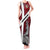 Denmark Tank Maxi Dress with The Little Mermaid Statue, Danish Folk Patterns, National Heritage Pride