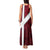 Denmark Tank Maxi Dress with The Little Mermaid Statue, Danish Folk Patterns, National Heritage Pride