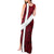 Denmark Tank Maxi Dress with The Little Mermaid Statue, Danish Folk Patterns, National Heritage Pride