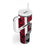 Denmark Tumbler With Handle with The Little Mermaid Statue, Danish Folk Patterns, National Heritage Pride