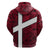 Denmark Zip Hoodie with The Little Mermaid Statue, Danish Folk Patterns, National Heritage Pride