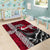 Denmark Viking Longship Area Rug Norse Rune & Celtic Cross Danish Flag
