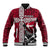 Denmark Viking Longship Baseball Jacket Norse Rune & Celtic Cross Danish Flag