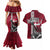 Denmark Viking Longship Couples Matching Mermaid Dress and Hawaiian Shirt Norse Rune & Celtic Cross Danish Flag