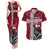 Denmark Viking Longship Couples Matching Tank Maxi Dress and Hawaiian Shirt Norse Rune & Celtic Cross Danish Flag