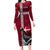 Denmark Viking Longship Family Matching Long Sleeve Bodycon Dress and Hawaiian Shirt Norse Rune & Celtic Cross Danish Flag