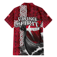 Denmark Viking Longship Family Matching Mermaid Dress and Hawaiian Shirt Norse Rune & Celtic Cross Danish Flag