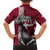 Denmark Viking Longship Family Matching Off The Shoulder Long Sleeve Dress and Hawaiian Shirt Norse Rune & Celtic Cross Danish Flag