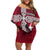 Denmark Viking Longship Family Matching Off Shoulder Short Dress and Hawaiian Shirt Norse Rune & Celtic Cross Danish Flag
