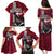 Denmark Viking Longship Family Matching Puletasi and Hawaiian Shirt Norse Rune & Celtic Cross Danish Flag
