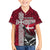 Denmark Viking Longship Family Matching Summer Maxi Dress and Hawaiian Shirt Norse Rune & Celtic Cross Danish Flag