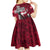 Denmark Viking Longship Kid Short Sleeve Dress Norse Rune & Celtic Cross Danish Flag