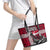 Denmark Viking Longship Leather Tote Bag Norse Rune & Celtic Cross Danish Flag