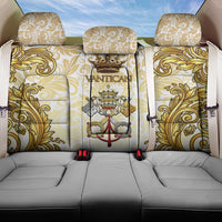 Vatican Gold Baroque Back Car Seat Cover Papal Crown & Keys Vintage Catholic