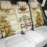 Vatican Gold Baroque Back Car Seat Cover Papal Crown & Keys Vintage Catholic