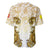 Vatican Gold Baroque Baseball Jersey Papal Crown & Keys Vintage Catholic