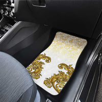 Vatican Gold Baroque Car Mats Papal Crown & Keys Vintage Catholic