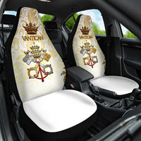 Vatican Gold Baroque Car Seat Cover Papal Crown & Keys Vintage Catholic