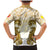 Vatican Gold Baroque Family Matching Mermaid Dress and Hawaiian Shirt Papal Crown & Keys Vintage Catholic