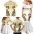 Vatican Gold Baroque Family Matching Mermaid Dress and Hawaiian Shirt Papal Crown & Keys Vintage Catholic