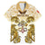 Vatican Gold Baroque Family Matching Mermaid Dress and Hawaiian Shirt Papal Crown & Keys Vintage Catholic