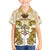 Vatican Gold Baroque Family Matching Summer Maxi Dress and Hawaiian Shirt Papal Crown & Keys Vintage Catholic
