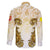 Vatican Gold Baroque Family Matching Tank Maxi Dress and Hawaiian Shirt Papal Crown & Keys Vintage Catholic