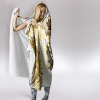Vatican Gold Baroque Hooded Blanket Papal Crown & Keys Vintage Catholic