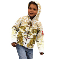 Vatican Gold Baroque Kid Hoodie Papal Crown & Keys Vintage Catholic
