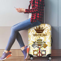 Vatican Gold Baroque Luggage Cover Papal Crown & Keys Vintage Catholic