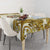 Vatican Gold Baroque Tablecloth Papal Crown & Keys Vintage Catholic