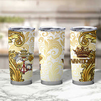 Vatican Gold Baroque Tumbler Cup Papal Crown & Keys Vintage Catholic