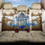 Vatican Baroque Back Car Seat Cover St. Peter’s Basilica & Catholic Flag Gold Ornate