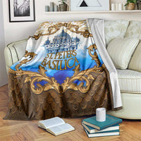Vatican Baroque Blanket St. Peter’s Basilica & Catholic Flag Gold Ornate