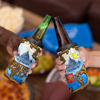 Vatican Baroque 4 in 1 Can Cooler Tumbler St. Peter’s Basilica & Catholic Flag Gold Ornate