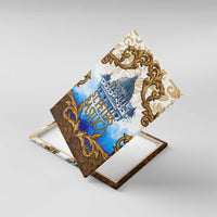 Vatican Baroque Canvas Wall Art St. Peter’s Basilica & Catholic Flag Gold Ornate