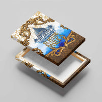 Vatican Baroque Canvas Wall Art St. Peter’s Basilica & Catholic Flag Gold Ornate