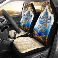 Vatican Baroque Car Seat Cover St. Peter’s Basilica & Catholic Flag Gold Ornate