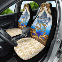 Vatican Baroque Car Seat Cover St. Peter’s Basilica & Catholic Flag Gold Ornate