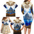 Vatican Baroque Family Matching Long Sleeve Bodycon Dress and Hawaiian Shirt St. Peter’s Basilica & Catholic Flag Gold Ornate