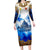 Vatican Baroque Family Matching Long Sleeve Bodycon Dress and Hawaiian Shirt St. Peter’s Basilica & Catholic Flag Gold Ornate