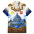 Vatican Baroque Family Matching Mermaid Dress and Hawaiian Shirt St. Peter’s Basilica & Catholic Flag Gold Ornate