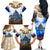 Vatican Baroque Family Matching Off The Shoulder Long Sleeve Dress and Hawaiian Shirt St. Peter’s Basilica & Catholic Flag Gold Ornate