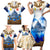 Vatican Baroque Family Matching Short Sleeve Bodycon Dress and Hawaiian Shirt St. Peter’s Basilica & Catholic Flag Gold Ornate