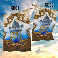 Vatican Baroque Garden Flag St. Peter’s Basilica & Catholic Flag Gold Ornate