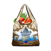 Vatican Baroque Grocery Bag St. Peter’s Basilica & Catholic Flag Gold Ornate