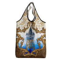 Vatican Baroque Grocery Bag St. Peter’s Basilica & Catholic Flag Gold Ornate