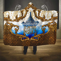 Vatican Baroque Hooded Blanket St. Peter’s Basilica & Catholic Flag Gold Ornate