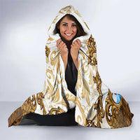 Vatican Baroque Hooded Blanket St. Peter’s Basilica & Catholic Flag Gold Ornate