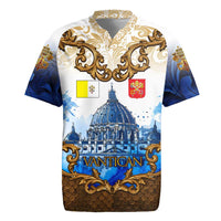 Vatican Baroque Rugby Jersey St. Peter’s Basilica & Catholic Flag Gold Ornate